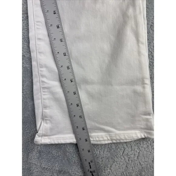 American Eagle Next Level Stretch White Low Rise Kick Boot Jeans Women's 10S - Picture 3 of 9